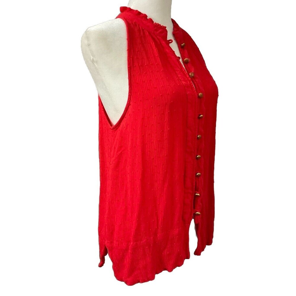 Maeve Anthropologie Women’s Top Blouse Red Size Small. LTOP 796 - Picture 2 of 5